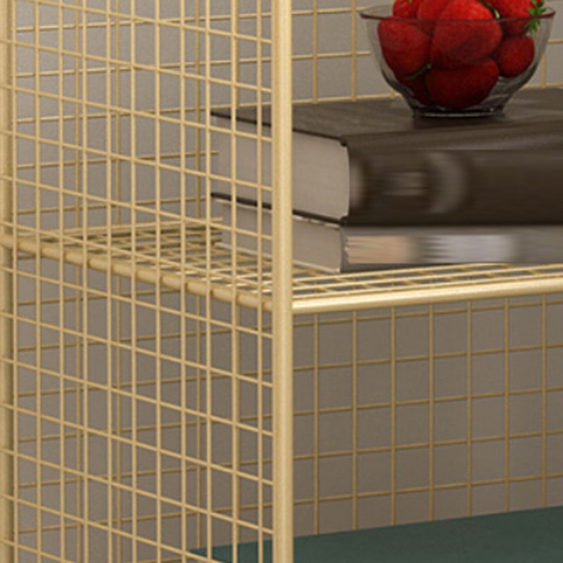 Metal Standard Bookshelf Closed Back Industrial Bookcase with Shelves