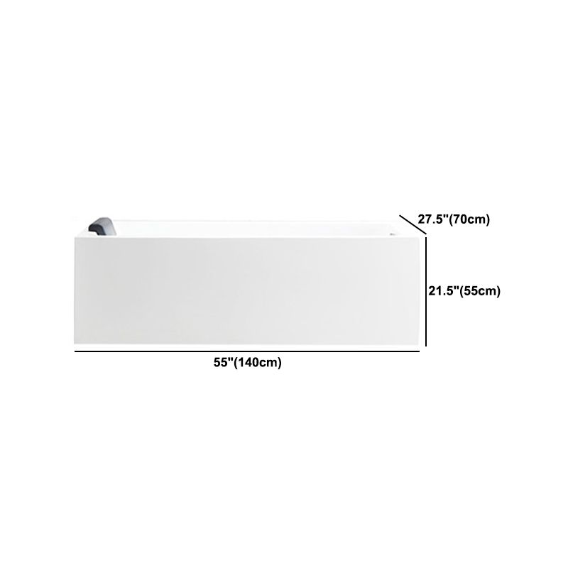Modern Acrylic Bath Tub Freestanding Matte Finish Bathtub for Home