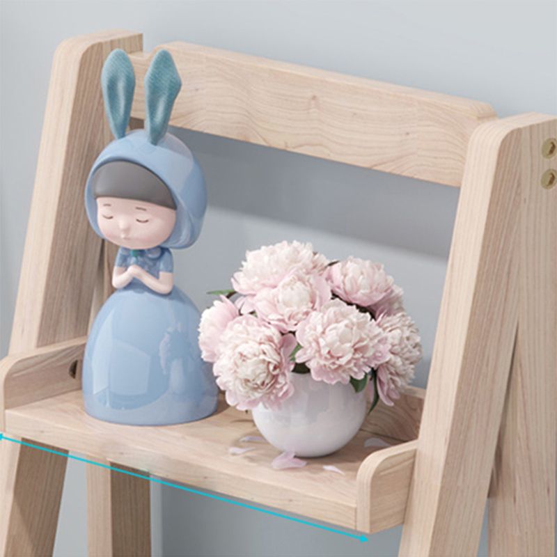 4 Shelves Ladder Bookshelf Modern Wood Bookshelf 55.1" H X 14.2" W