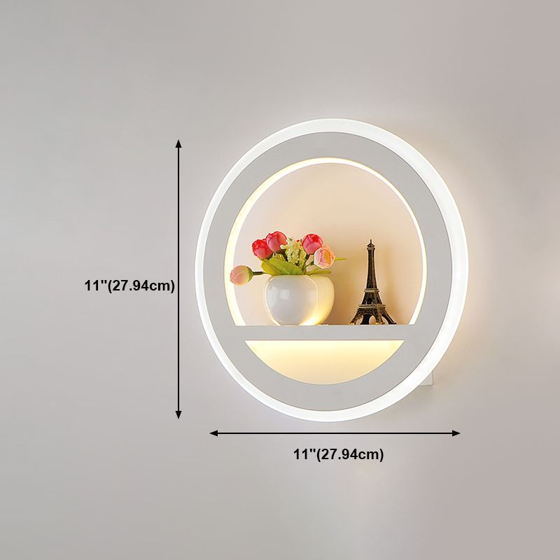 Lámparas de montaje en la pared redondo de estilo moderno 1 Lámparas de pared ligeras