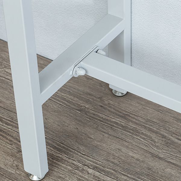 Modern Solid Wood Rectangle Trestle Base Bar Table for Kitchen Dining Room