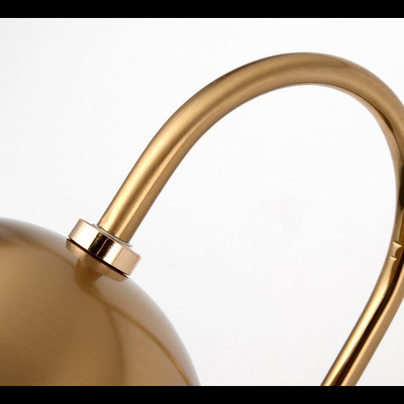 Nordic Simplicity Gooseneck Wall Lights Milky Glass Sconce Light Fixtures for Bedroom