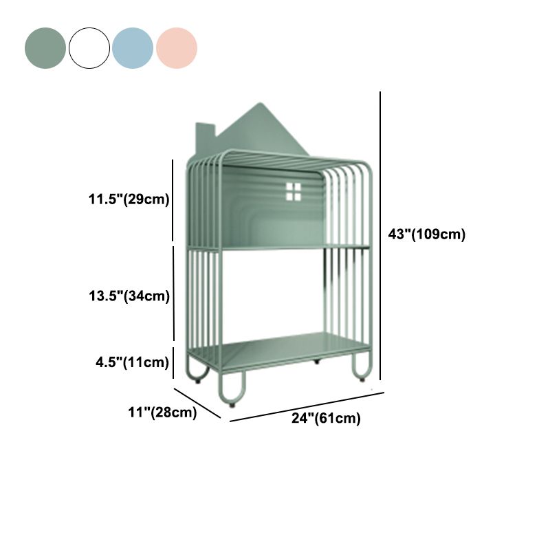 Modern Style Metal Bookshelf Etagere Open Shelf Bookcase for Home