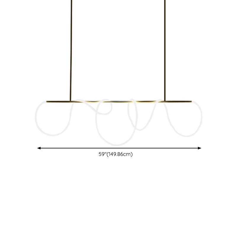Modern Pendant Lighting Fixtures Metal 1 Light Island Light Fixture