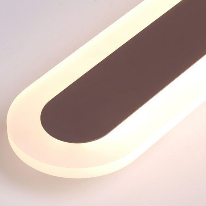 Linear Ultra Thin Flush Mount Lighting Minimalist Acrylique Living Room LED Flush Mount Fixture