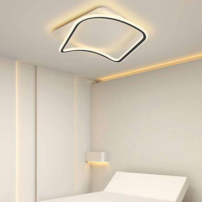 Plafonniers encastrés modernistes carrés Éclairage encastré à LED pour salon