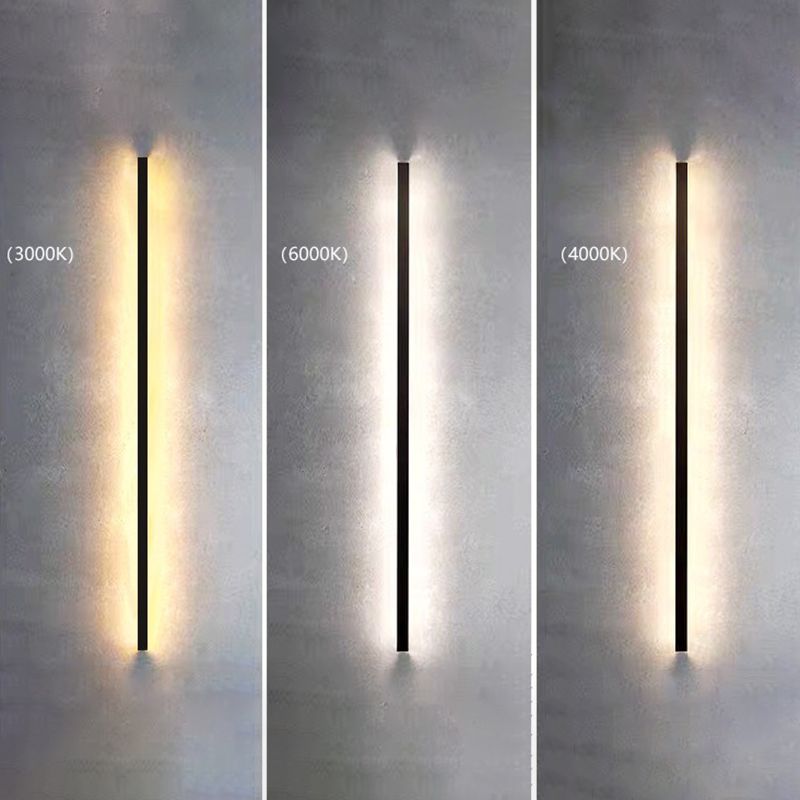 Luz de la pared lineal lámpara nórdica estilo minimalista de aleación de aluminio de aluminio