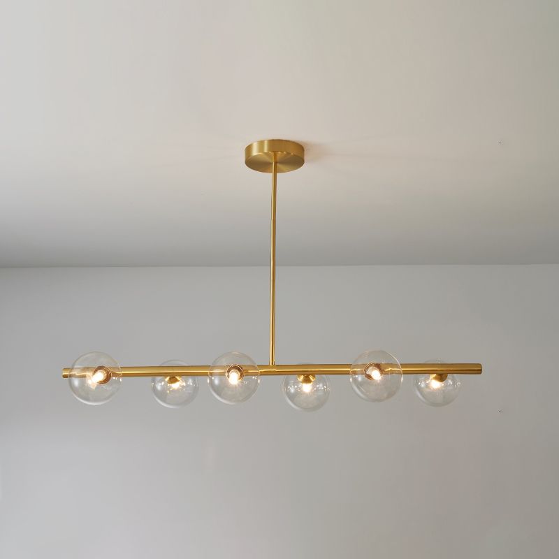 Modern Ball Pendant Lighting Glass Island Lamp for Dining Room