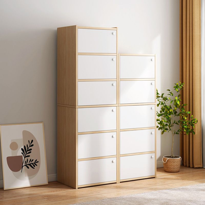 15.74" L Modern Accent Cabinet Wooden Storage Cabinet with Shelves