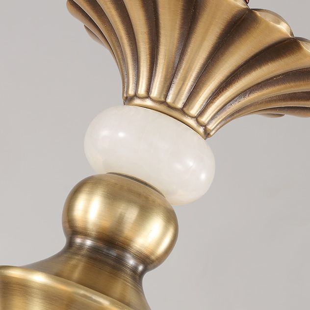 Bell-Shaped Pendant Lights Modern Glass Pendant Chandelier in Gold