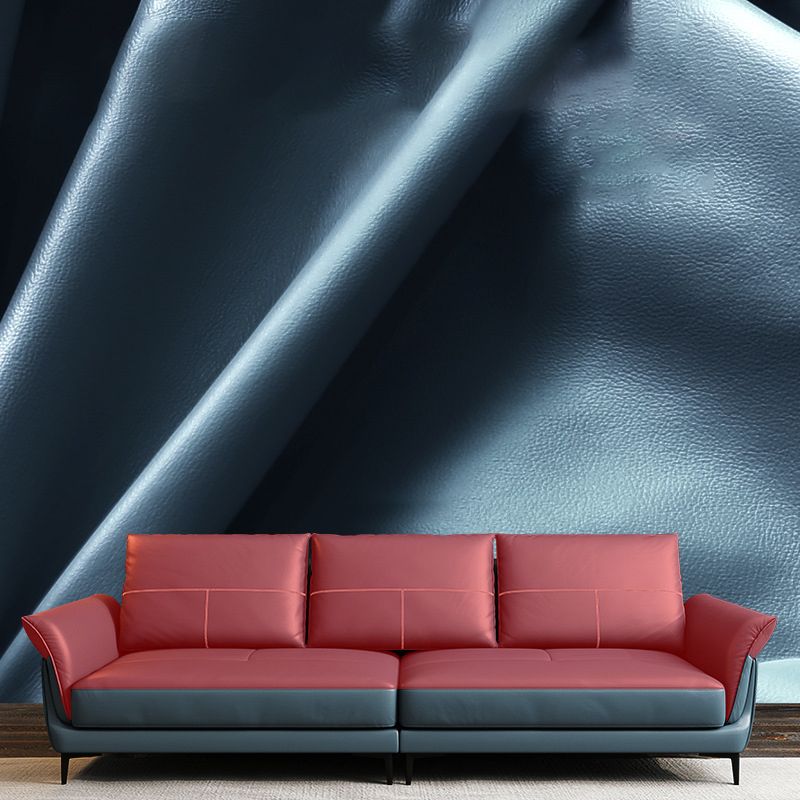 Azure Cushion Back Modern Living Room L-Shape Stationary Sofa & Chaise