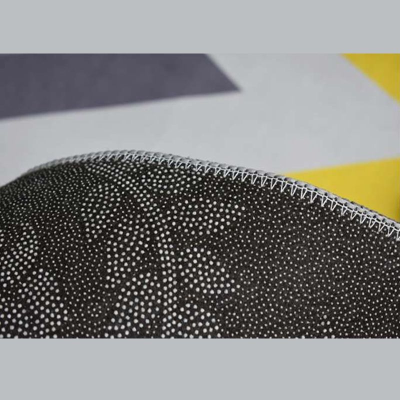 Yellow Tone Glam Area Carpet Polyester European Printing Indoor Rug Easy Care Carpet for Living Room