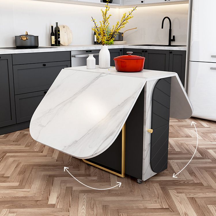 Rectangle Table à manger moderne du milieu du siècle Table de base en métal pour salle à manger, 59 "L x 31,5" L x 29,3 "H