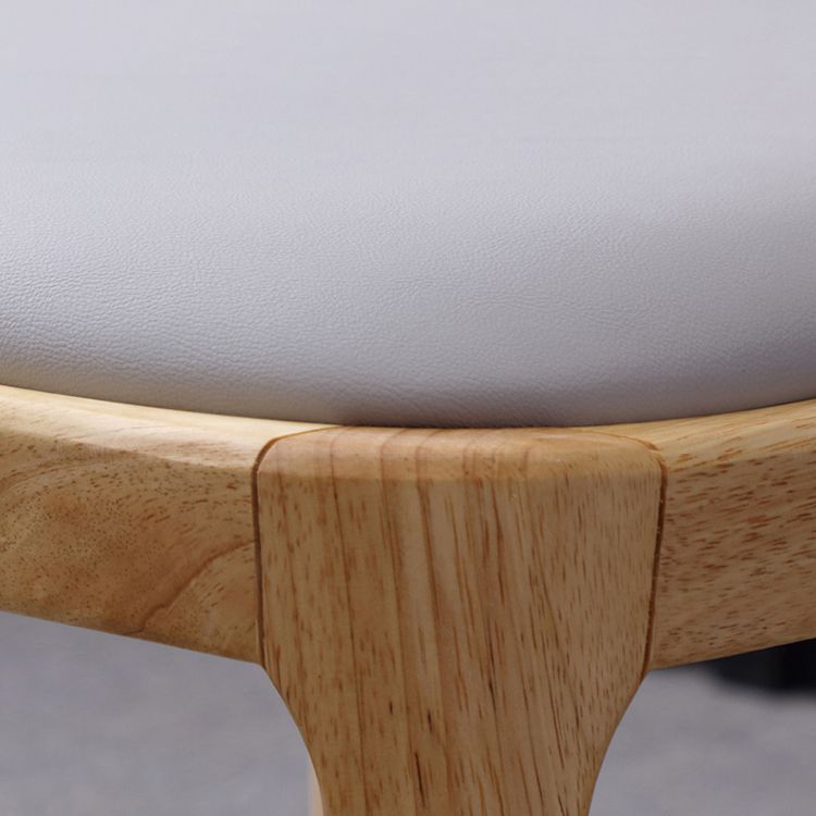 Chaise d'appoint scandinave avec dossier Parsons, chaise de salle à manger sans accoudoirs en bois