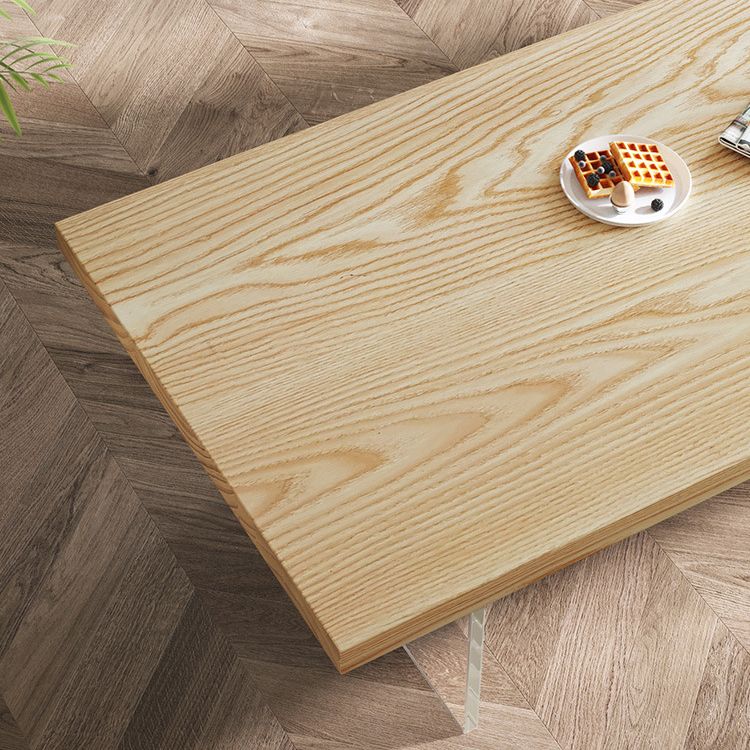 Pine Wood Dining Table Traditional Luxury Dining Table with 3 Legs