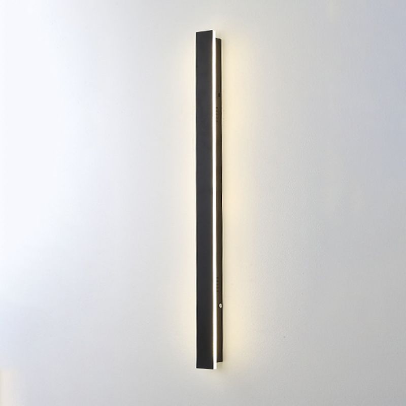 Black LED Vanity Lighting Modern Metal Wall Light Sconces for Bathroom