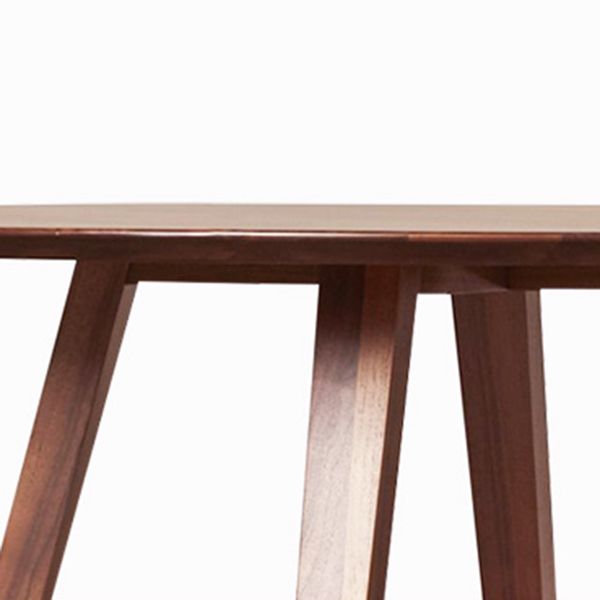 Modern Pine Wood Dining Table for Restaurant Round Table with Double Pedestal