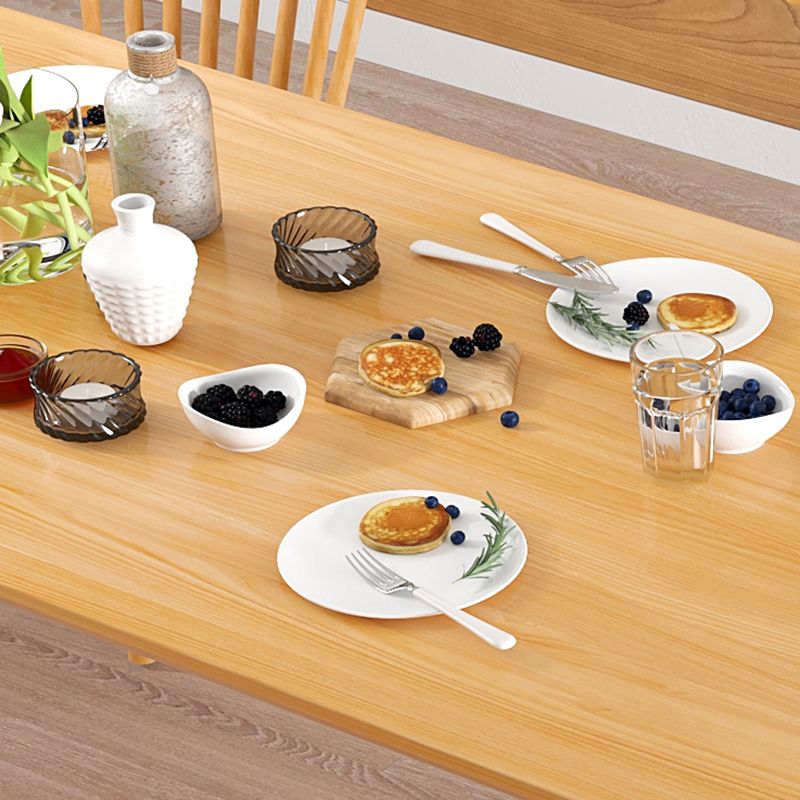 Solid Wood Dining Set 1/4/5 Pcs Rectangle Dining Table with Slat Back Chairs