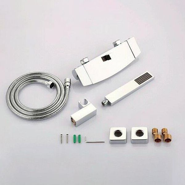 Modern Bathroom Tub Spout Wall Mounted Fixed Waterfall Faucet