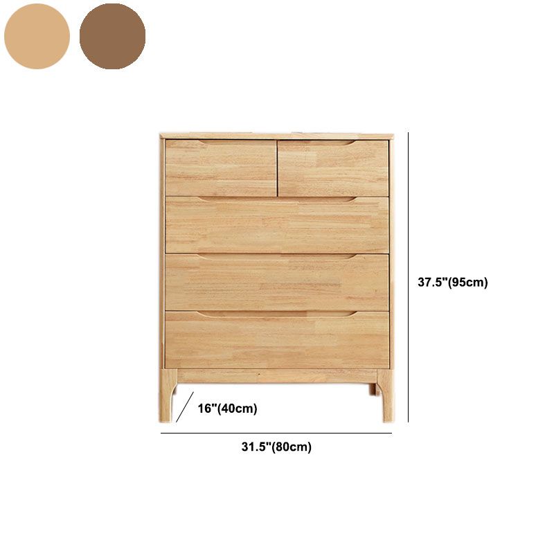 Modern Dresser Solid Wood Storage Chest Dresser with 5/6/7 Drawers