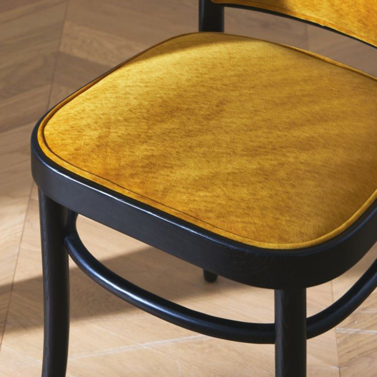Modern Upholstered Armless Chair Kitchen Solid Wood Dining Side Chair
