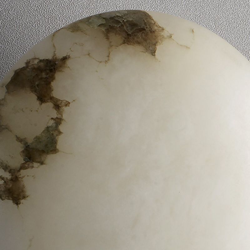 Round Shape Metal Vanity Light Modern Style 1 Light Vanity Light Fixture in Gold