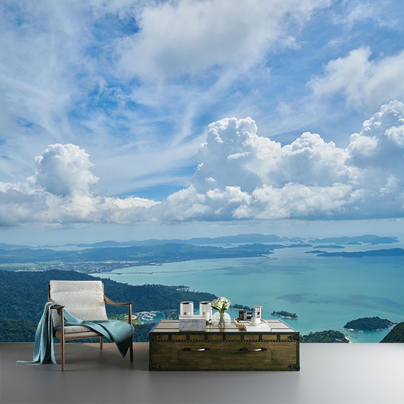 Tropical Scenery Mildew Resistant Wallpaper Photography Sleeping Room Wall Mural