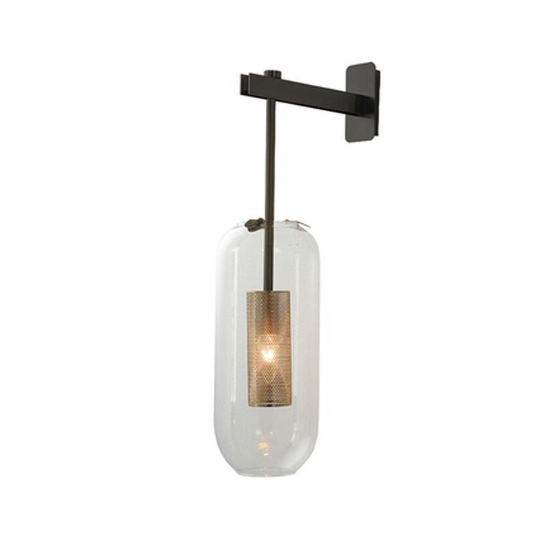 Glaszylinderwand montierte Lampen zeitgenössische 1 leichte Wandleuchte
