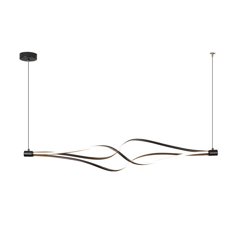 Modern Chandeliers For Foyer Wave Suspension Light LED Pendant Light Fixtures