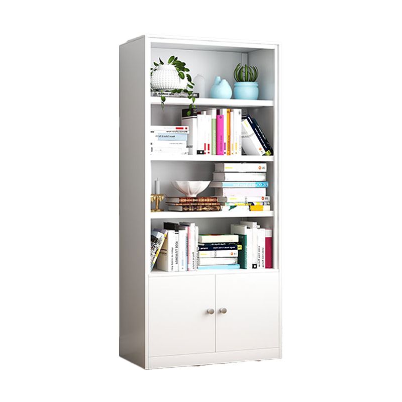 Modern Closed Back Shelf Bookcase Shelves Included for Home Office