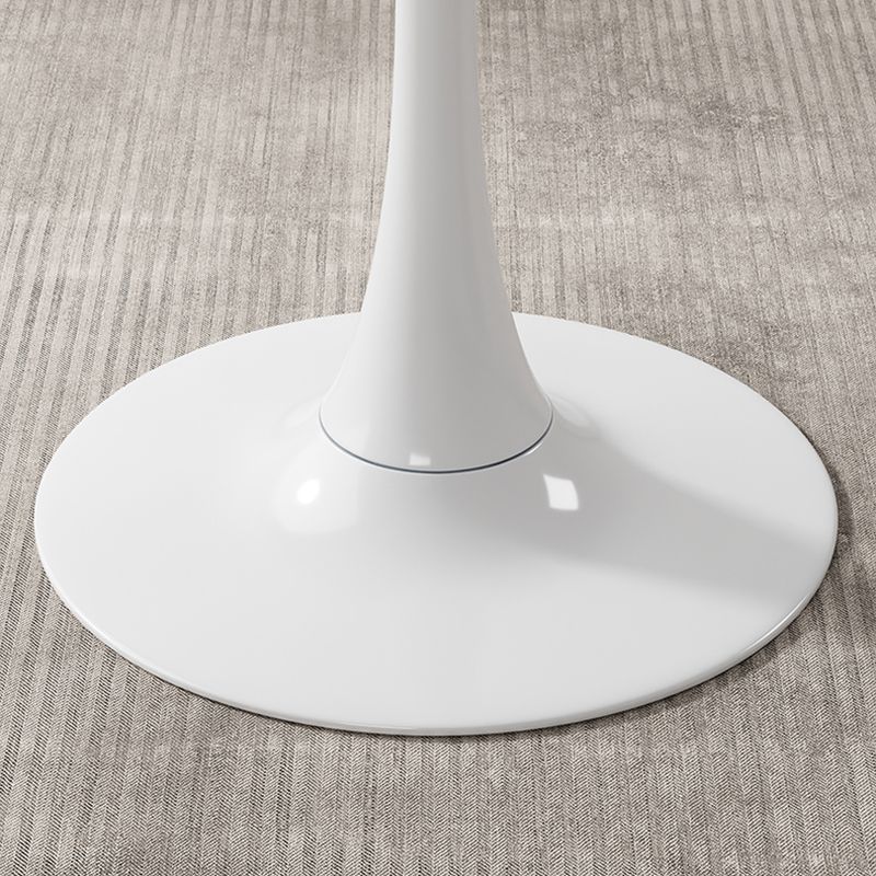 Pedestal Coffee Table Wood Round Coffee Table for Living Room