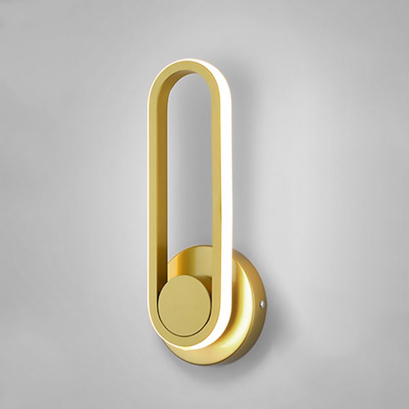 Oblong LED Rotatable Wall Lamp in Modern Concise Style Aluminium Wall Light with Acrylic Shade