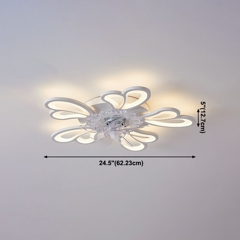 Lampada a ventola del soffitto in metallo Nordico Light Aitura del soffitto con lama a ventola ABS