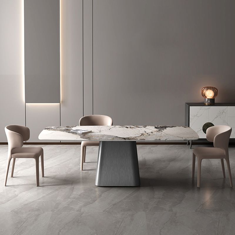 Modern Style Sintered Stone Dining Table Set Rectangle 1/2/3/4/7 Pieces Dining Set