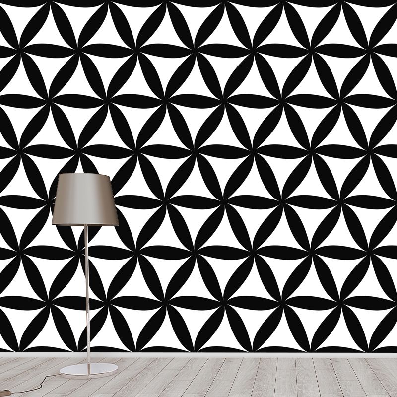 Illustration Geometry Mural Wall Decor Environment Friendly for Dining Room