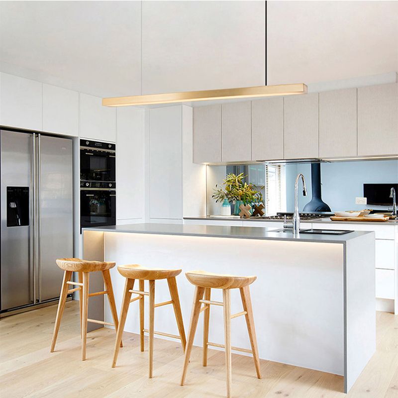 Island Pendant Light Simple Metal Dining Room LED Ceiling Pendant Light