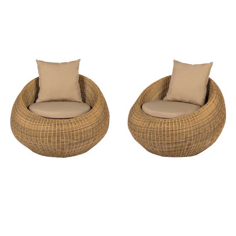 Outdoor Rattan Sofa Tropical Style Simple Leisure Patio Sofa