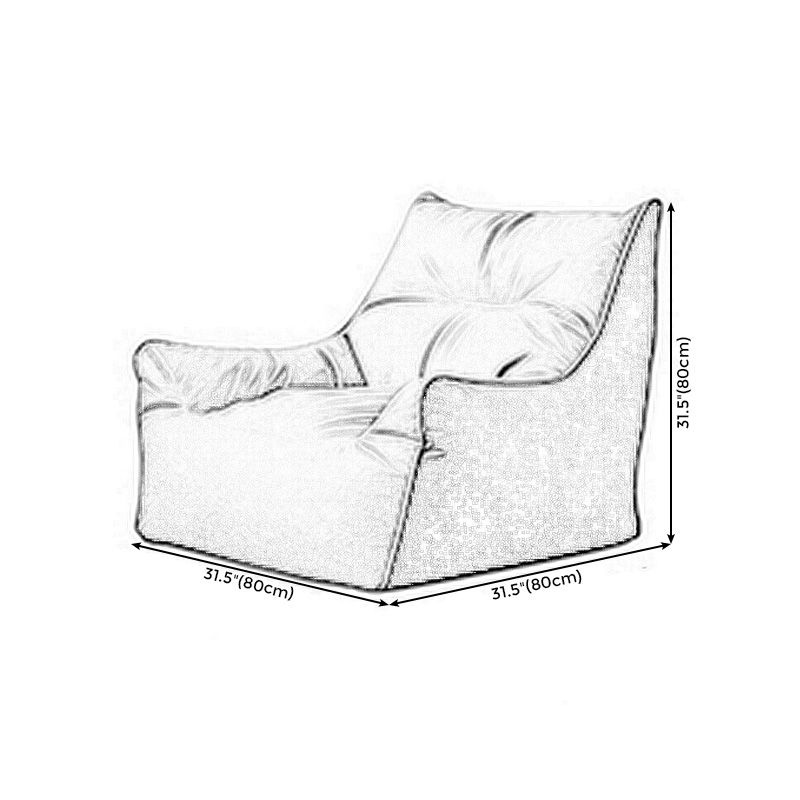 Faux Leather Chair 31.4" L x 31.4" W x 31.4" H Arms Included Chair