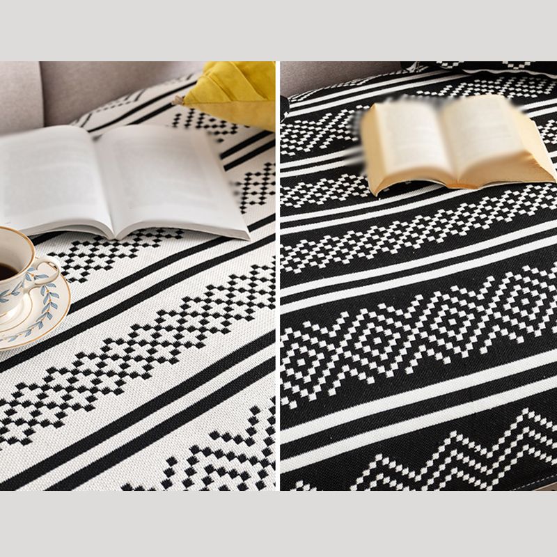 Bohemian Southwestern Print Carpet Cotton Mélangez Tapis Risqueur RÉVERSIBLE À L'INTÉRIEUR FRIANT