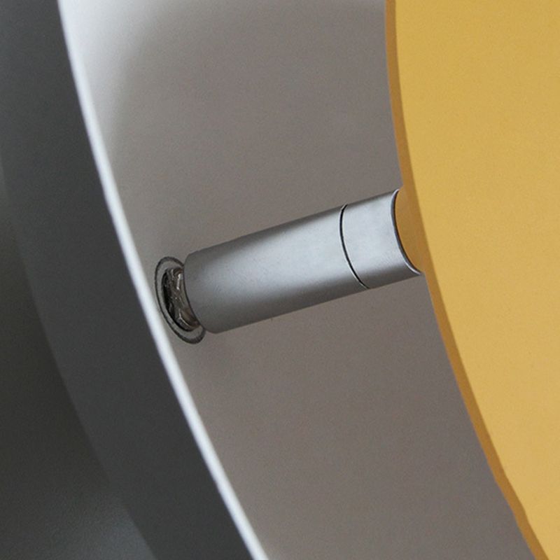 Iluminación de la pared de sombra redonda lámpara de apliques de metal de luz 1 de luz para sala de estar para sala de estar