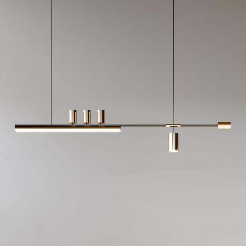 Modern LED Island Fixture Metal Ceiling Pendant Light for Kitchen