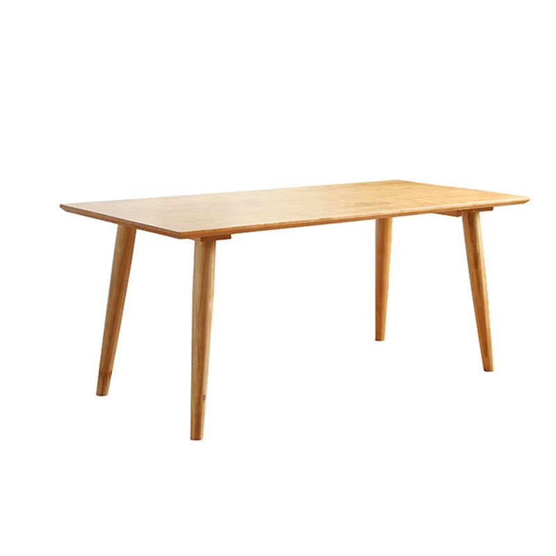 Modern 1/2/3/4/5/7 Pieces Rectangle Dining Set Solid Wood Dining Table with Chairs