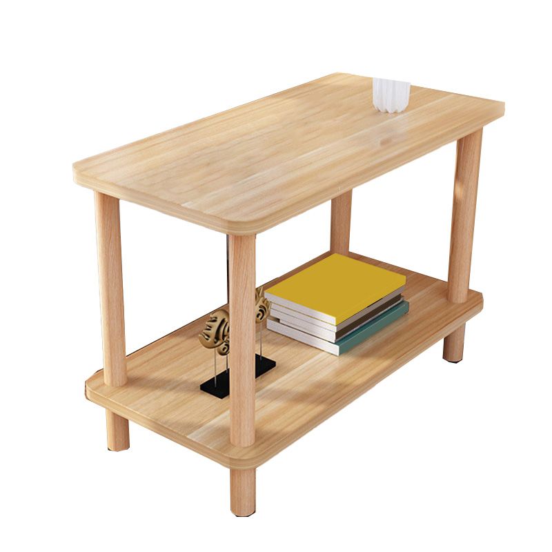 Contemporary Style Side End Table Solid Wood Sofa Side Accent Table