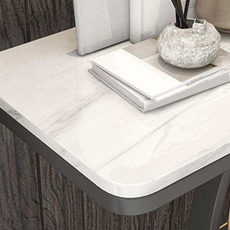 11" Wide Stone Contemporary Console Table Rectangle Console Sofa Table