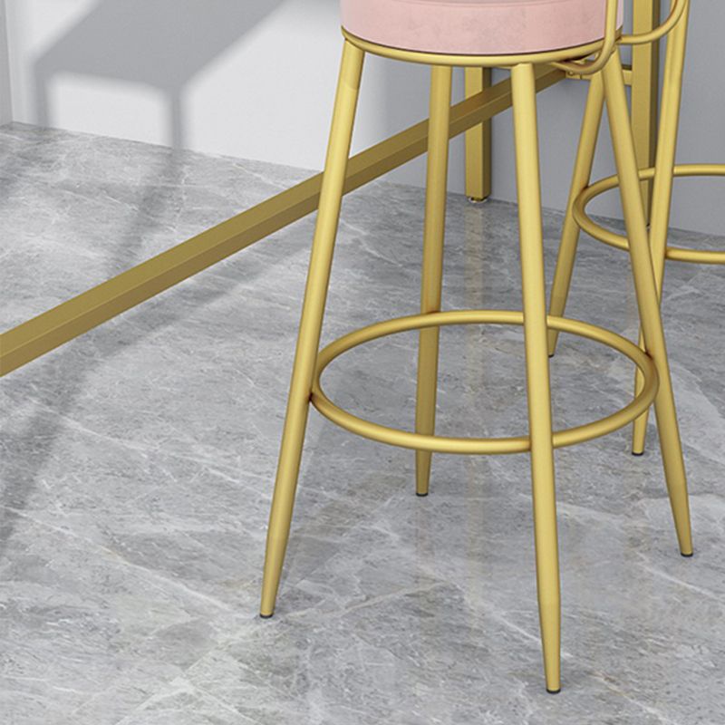 Modern Faux Marble Rectangle White Top Trestle Bar Dining Table for Kitchen