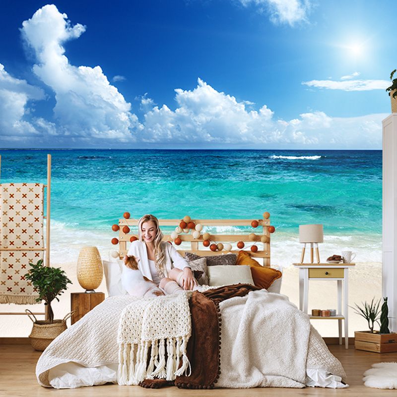 Photo Print Sea Mural Wallpaper for Gallery and Living Room, Made to Measure