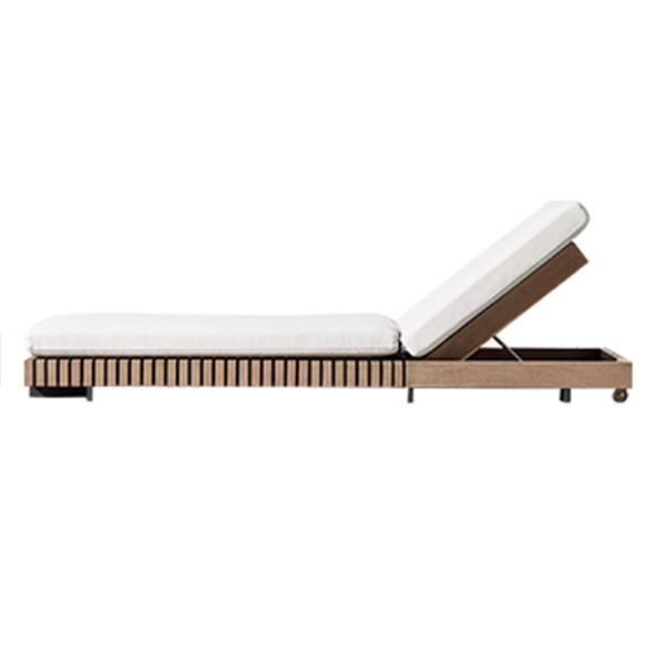 Minimalistic Solid Wood Outdoor Sectional Sofa Farmhouse Water Resistant Outdoor Sectional