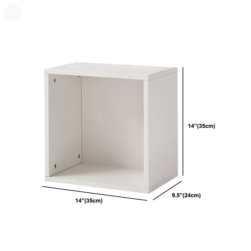 9.45" W Cube Engineered Wood Bookshelf Contemporary Bookcase for Living Room