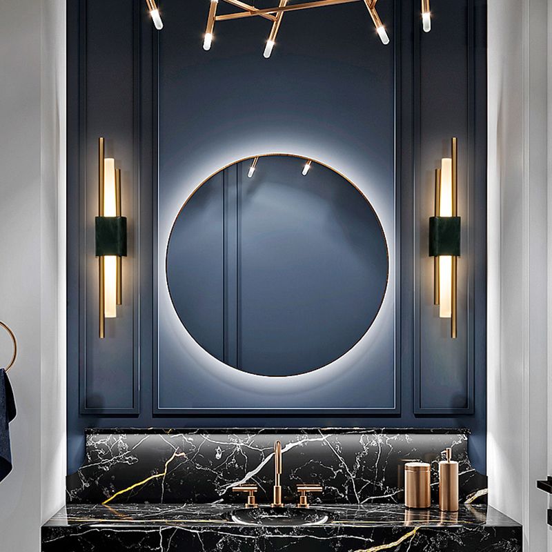 Metal Linear Shade Wall Sconce Modern Style 1 Light Wall Mount Light Fixture