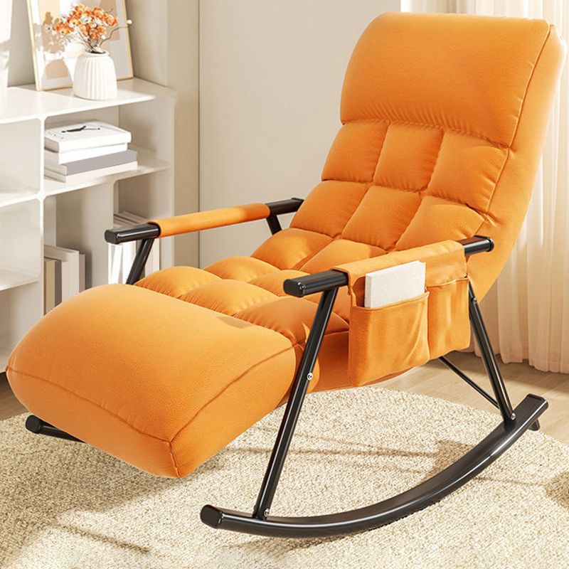 Home Leisure Lounge Chair Lazy Sofa Small Apartment Chair with Metal Frame